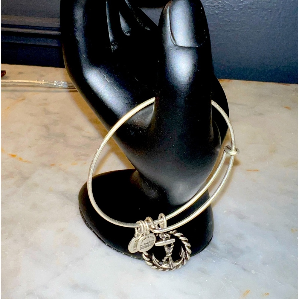 Alex and Ani Anchor Silver Charm Bracelet